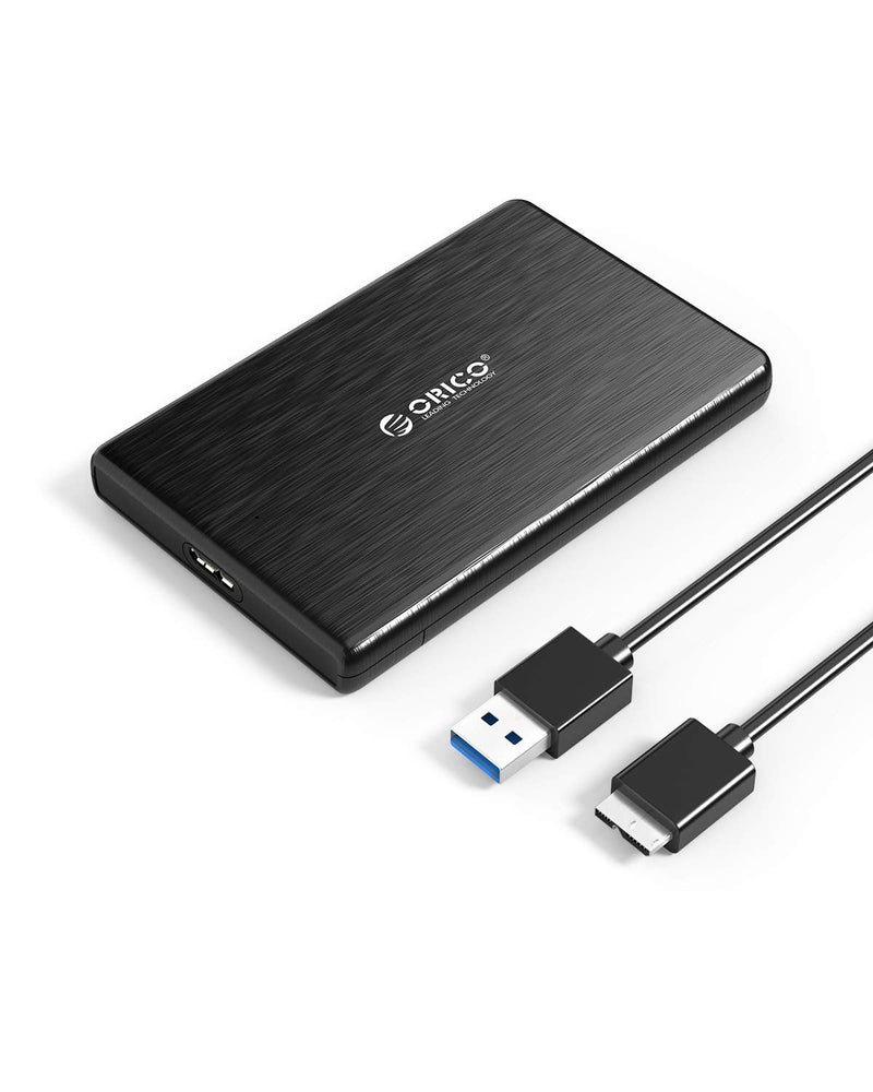 [Australia - AusPower] - ORICO USB3.0 to SATA III 2.5" External Hard Drive Enclosure for 7mm and 9.5mm 2.5 Inch SATA HDD/SSD Tool Free [UASP Supported] Black(2189U3) USB 3.0 