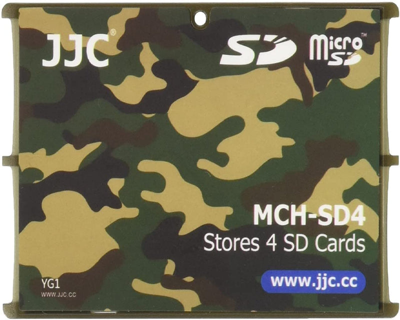 [Australia - AusPower] - JJC MCH-SD4 Ultra Slim Credit Card Size Memory Card Holder Hard Case for 4 x SD -Camouflage 