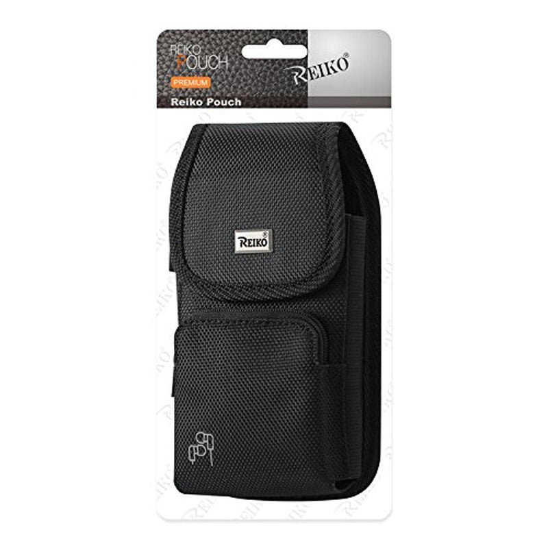 [Australia - AusPower] - Reiko Vertical Rugged Pouch with Metal Logo & Velcro for iPhone 6/6s - Black 583007 