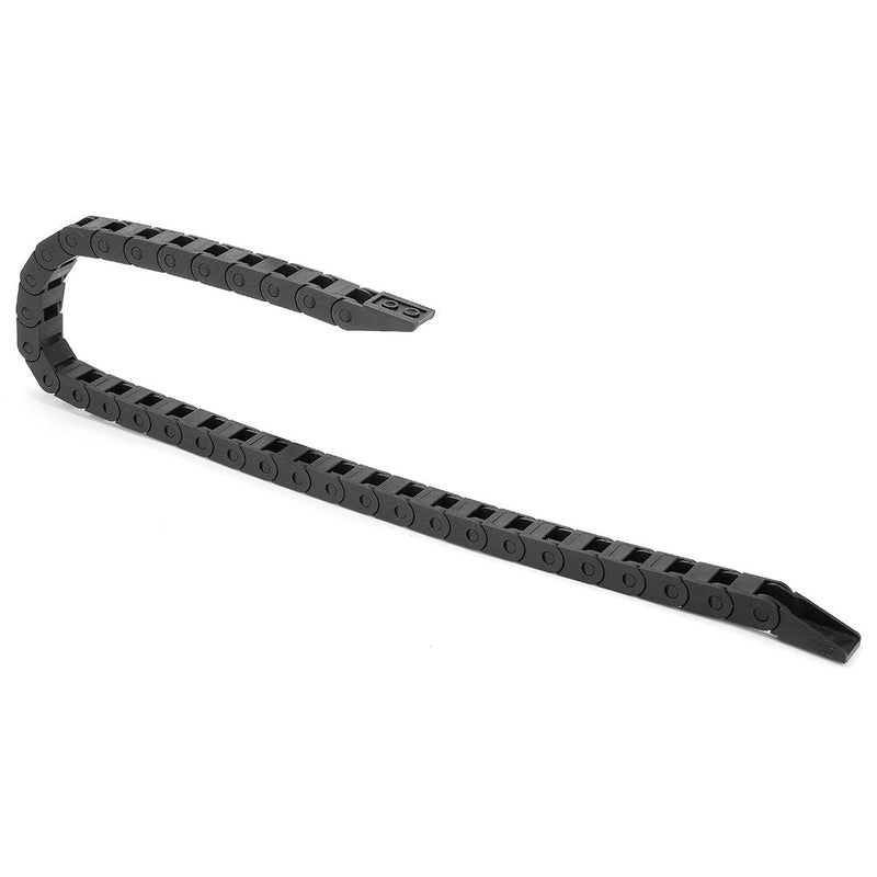 [Australia - AusPower] - uxcell R15 7mm x 7mm Internal Size Black Plastic Cable Wire Carrier Drag Chain 1M Length for CNC 