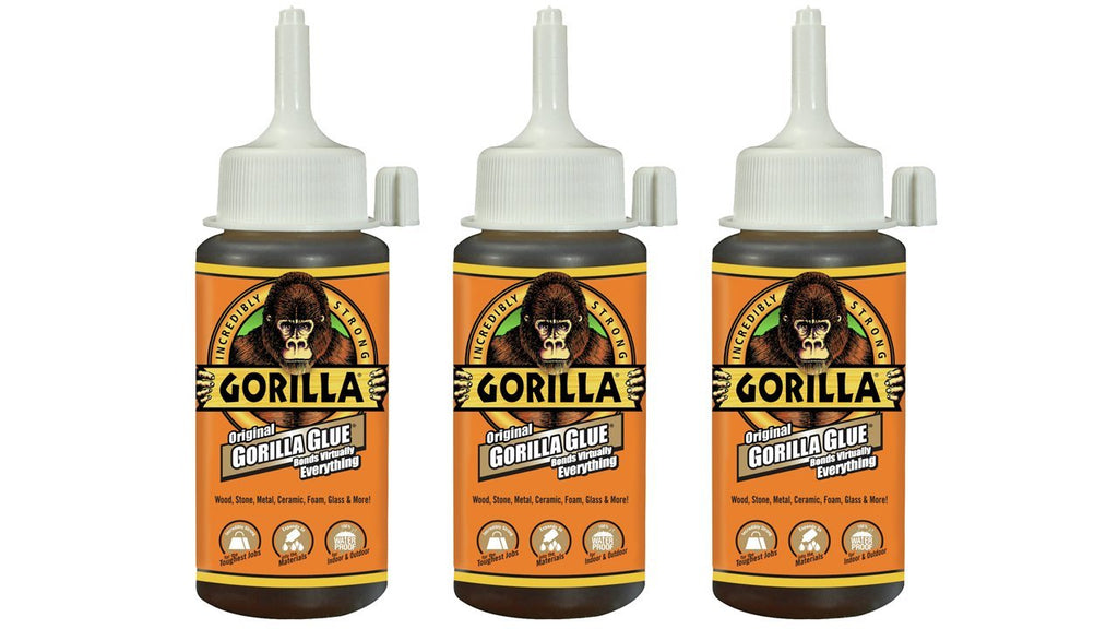 [Australia - AusPower] - Gorilla Original Waterproof Polyurethane Glue, 4 ounce Bottle, Brown, (Pack of 3) 