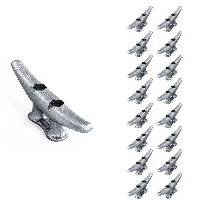 [Australia - AusPower] - Simplified Living 4" Galvanized Iron Dock Cleat (4, 8, 16, 32, 64, 128 Pack) 4-Pack 