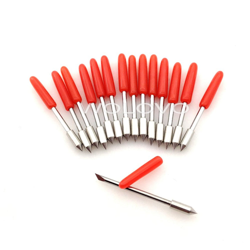 [Australia - AusPower] - CB09 Graphtec Blade 15Pcs 45 Degree Cutting Blades for Silhouette Cameo 1 2 3/Portrait/Curio/Graphtec 6000/CE 5000-60 Plotter 