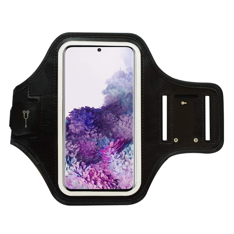 [Australia - AusPower] - MELOP Armband for iPhone 11 pro X XS 8 7 6 6S 5 5C 5S SE iPod Touch,Google Pixel 2, LG Q6, Essential Phone, BLU R1 HD Soft Sports Gym Arm Band with Key Holder and Card Cash Pocket - Black 