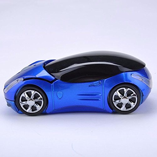 [Australia - AusPower] - WXG Mini car Shape Mouse - 2.4GHz 1600DPI Wireless Mouse with USB Receiver Tablet Laptop Desktop Computer Mouse 