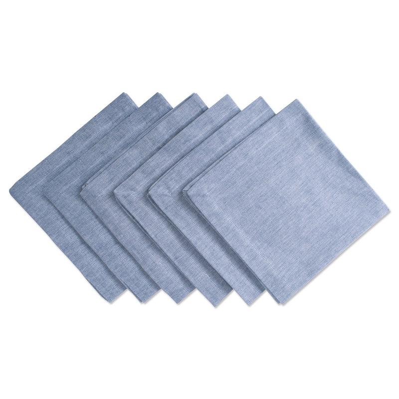 [Australia - AusPower] - DII Chambray Kitchen, Tabletop Collection, Blue, Napkin Set Square 