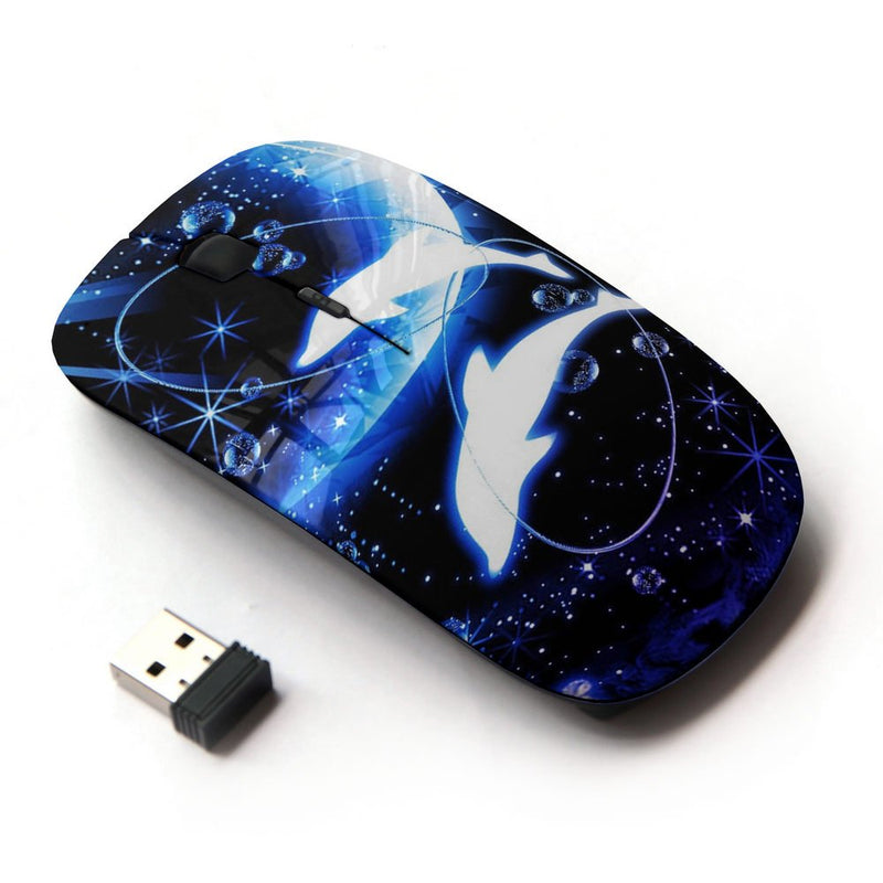 [Australia - AusPower] - KOOLmouse [ Optical 2.4G Wireless Mouse ] [ Crescent Moon Dolphins Sea ] 