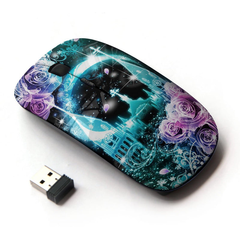 [Australia - AusPower] - KOOLmouse [ Optical 2.4G Wireless Mouse ] [ Teal Palace Roses Night Stars ] 