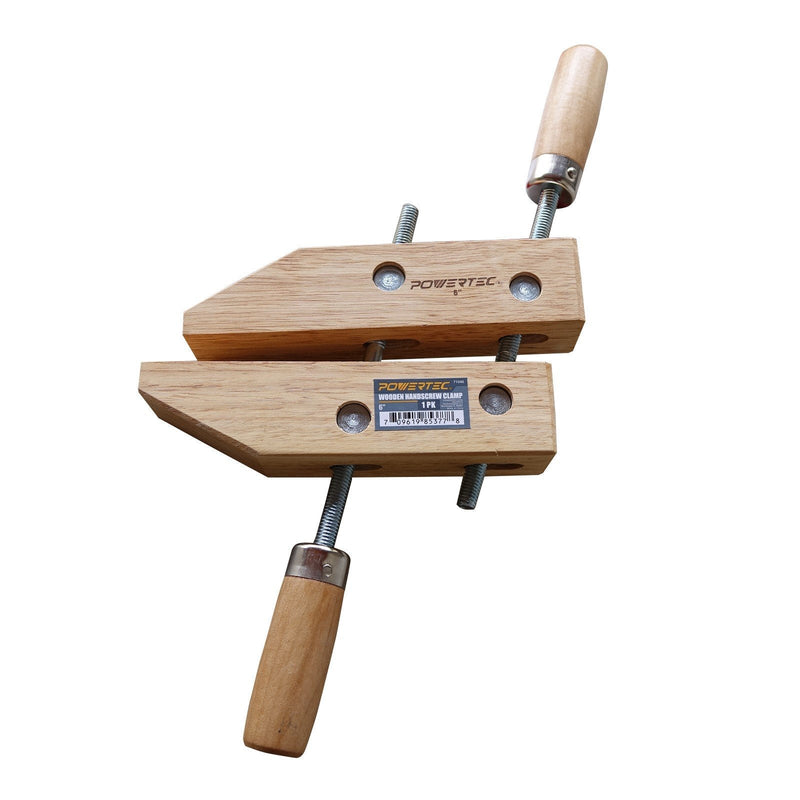 [Australia - AusPower] - POWERTEC 71040 Wooden Handscrew Clamp, 6-Inch 