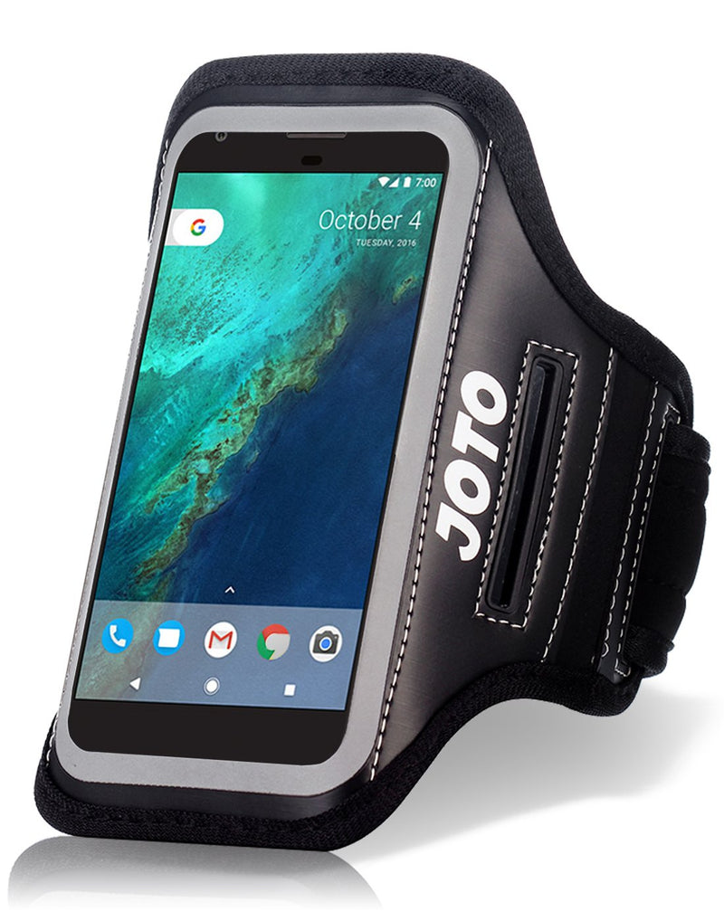 [Australia - AusPower] - JOTO Running Armband for iPhone 8, 7, 6, 6s, Samsung Galaxy S6, S7, HTCM9, Google Pixel, Pixel 3 2, Phone Sport Arm Case Cover Pouch with Key Holder for Gym Jogging Walking Workout and Exercise –Black 