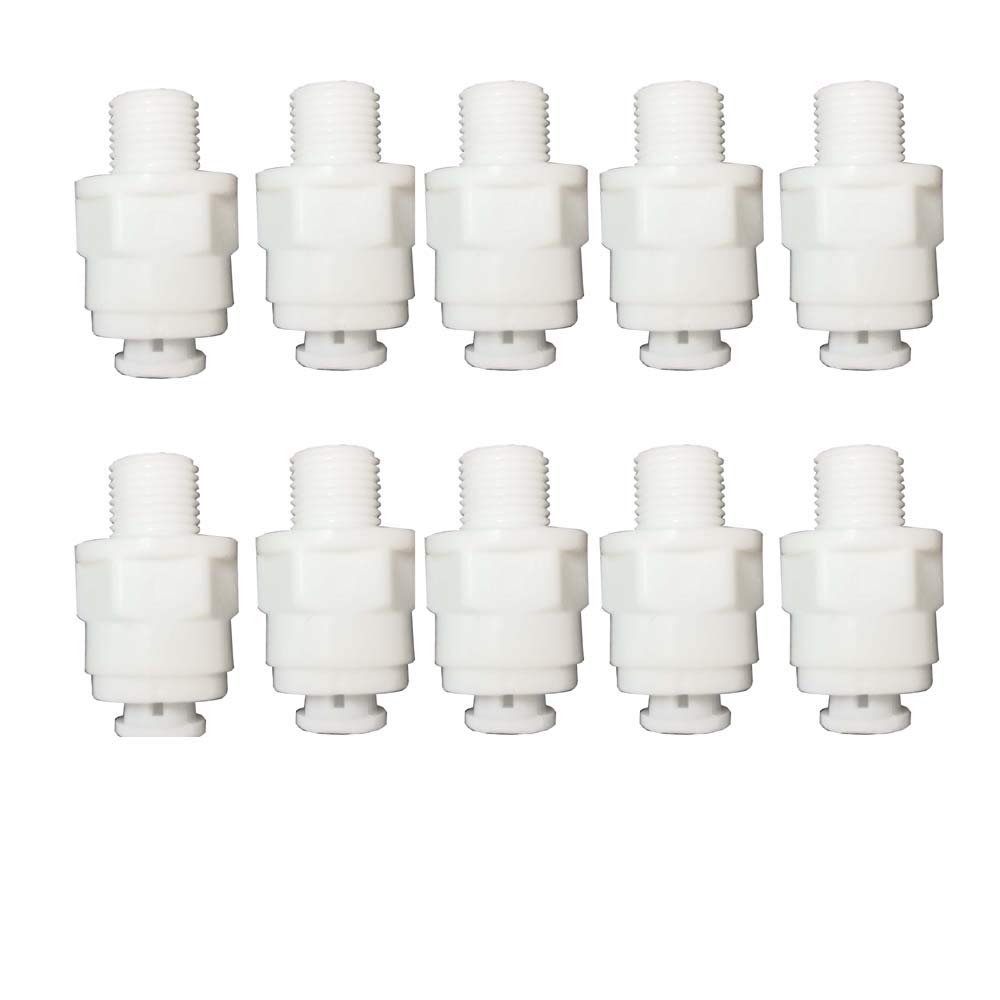 [Australia - AusPower] - MALIDA Straight 1/8" Thread Male to 1/4" Push Tube Quick push to Connect Fittings for Water Purifiers RO Reverse Osmosis Systems. (1/8 NPT Male x 1/4 OD Tube) 