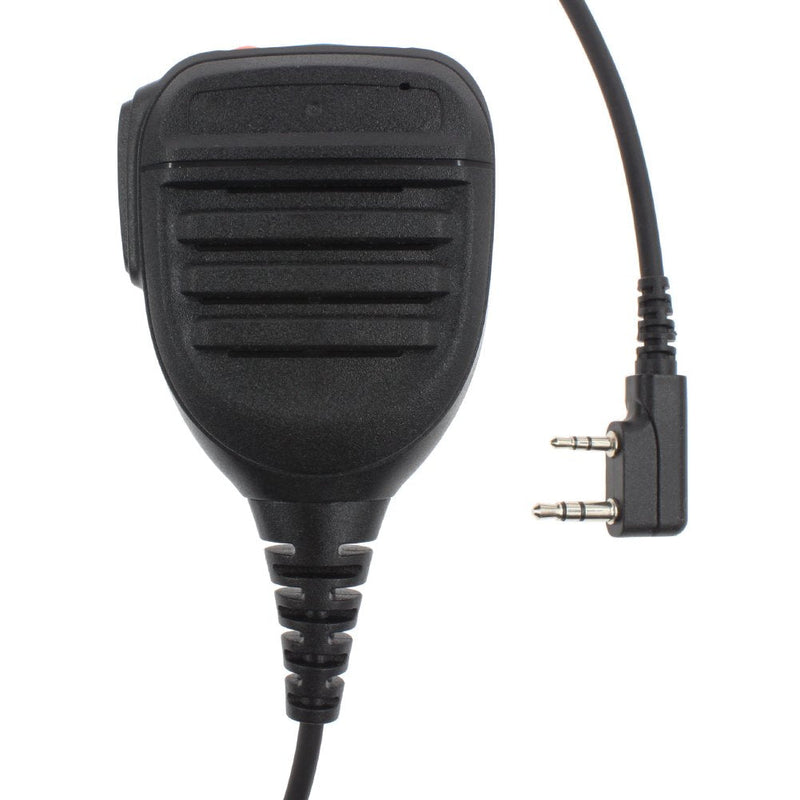 [Australia - AusPower] - RUKEY 2 Pin Rainproof Shoulder Remote Speaker Mic Microphone with Emergency Button for Kenwood TK-2202 Linton LT-3188 WOUXUN KG-659 BaoFeng BF-888S 