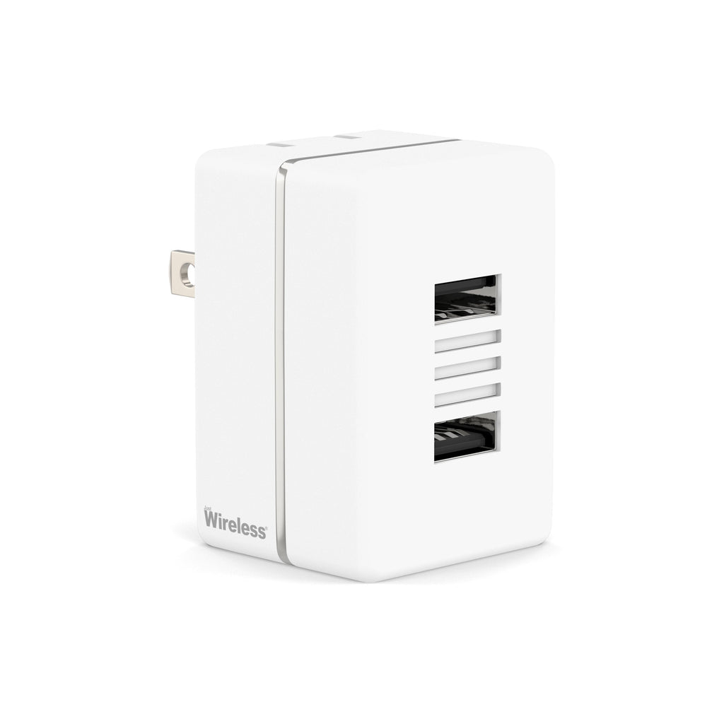 [Australia - AusPower] - Just Wireless USB Wall Charger Dual Port 20W/4.2A Universal Phone Charger for Apple and Android Cell Phones and Devices (iPhone XS, XS Max, XR, X, 8, 8 Plus, 7, 6S, iPad, iPod, Samsung Galaxy) - White 20 Watts / 4.2 Amp 