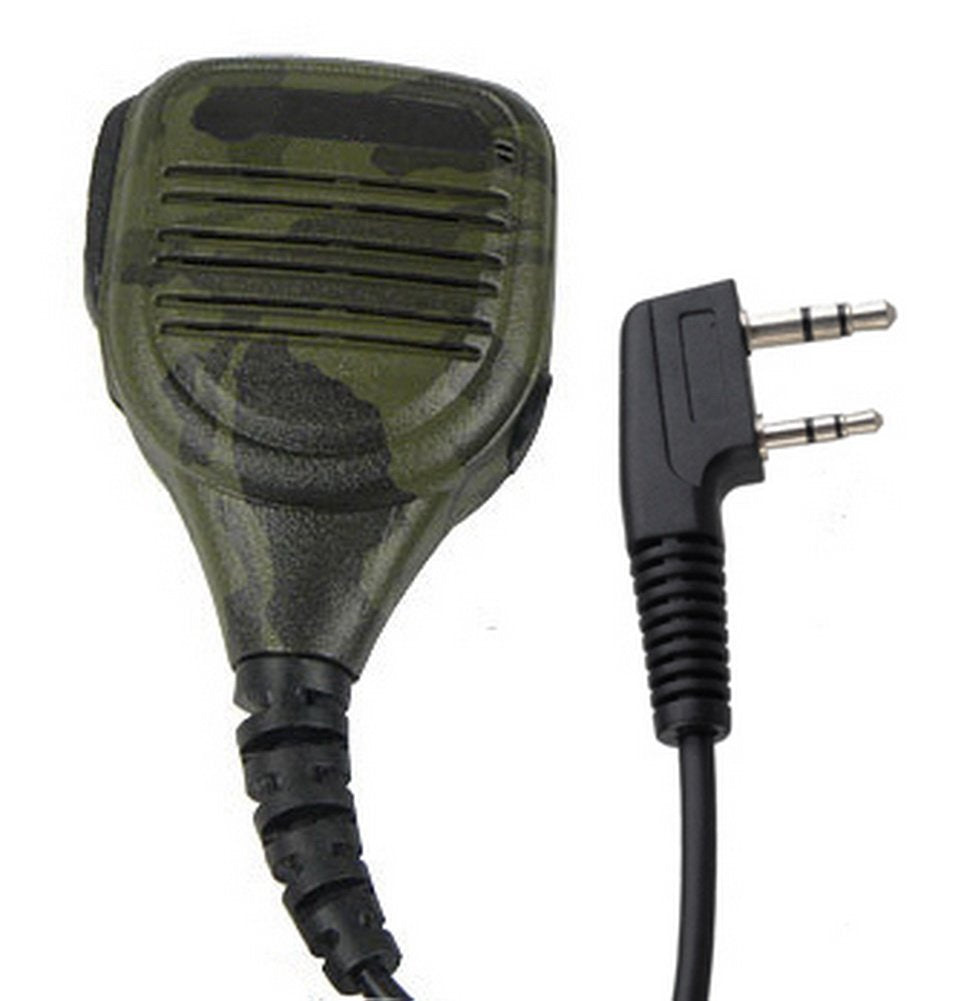 [Australia - AusPower] - TENQ® 2 PIN Camouflage Handheld Speaker Mic for QUANSHENG PUXING WOUXUN HYT TYT BAOFENG Kenwood 