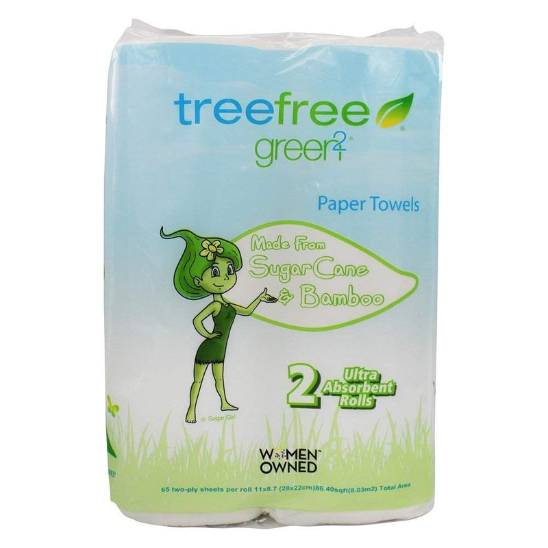 [Australia - AusPower] - Green2 Paper Towel 65 Sheet Tree Free, 2 ct 