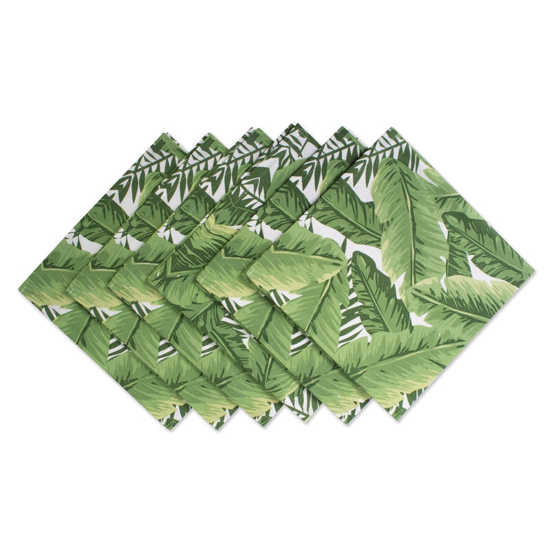 [Australia - AusPower] - DII 100% Cotton Buffet Napkin, Machine Washable, Oversized, Everyday Basic, 20x20, Banana Leaf, 6 Piece 