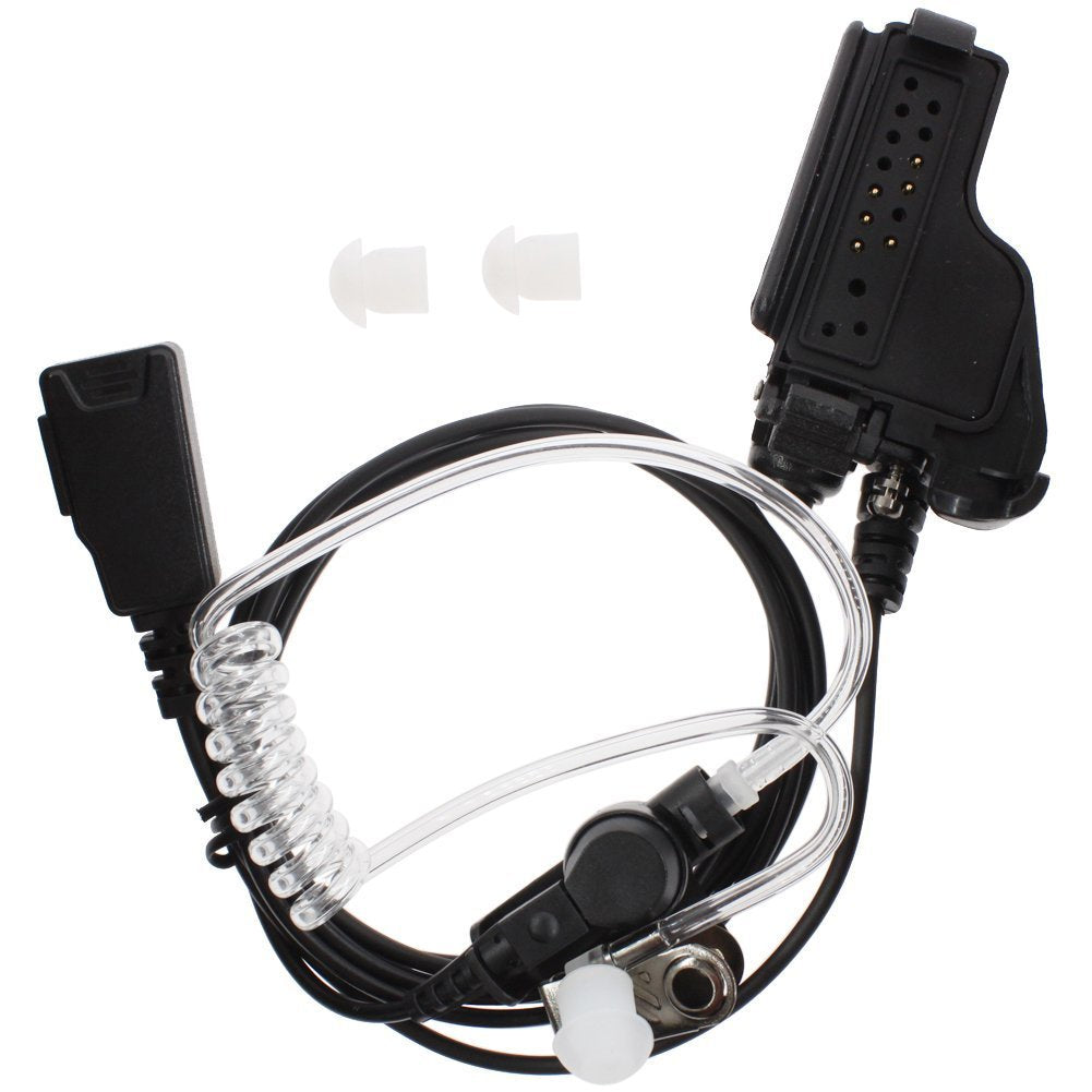 [Australia - AusPower] - TENQ® Covert Acoustic Tube Earpiece Headset with PTT Mic for Multi-pin Motorola Radio GP900 MTX900 MTX960 XTS1500 XTS2500 