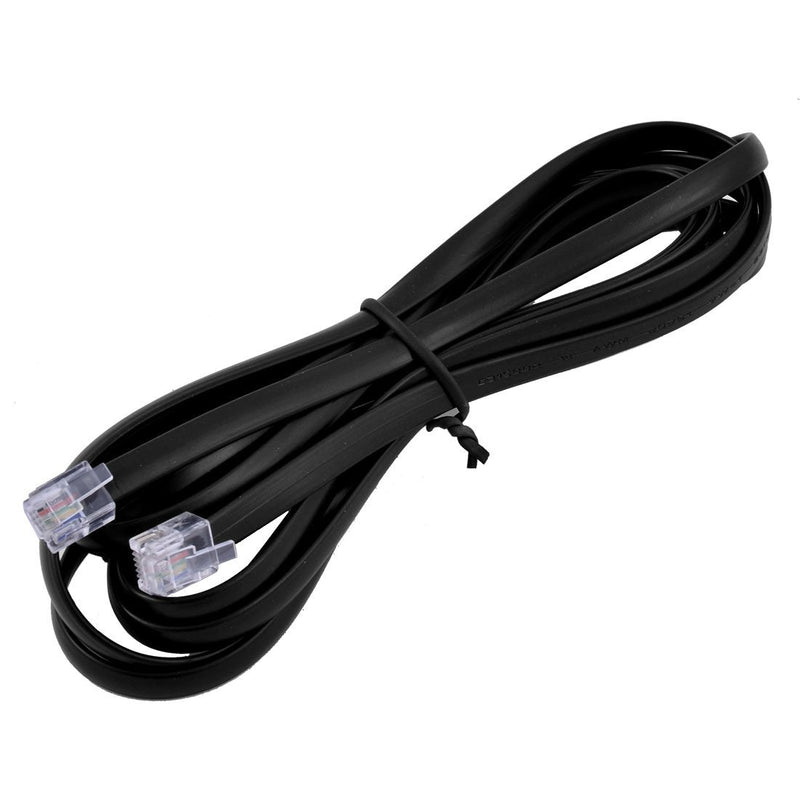 [Australia - AusPower] - uxcell RJ12 6P6C Telephone Handset Receiver Extension Line Wire Cable Black 8.4Ft 