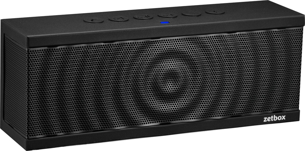 [Australia - AusPower] - Zets Bluetooth Speakers, 10W, Up to 12 Hours Playtime, NFC & AUX Connectivity, Portable Loud Speaker for iPhone, iPad, Galaxy, Nexus, and More - Black 