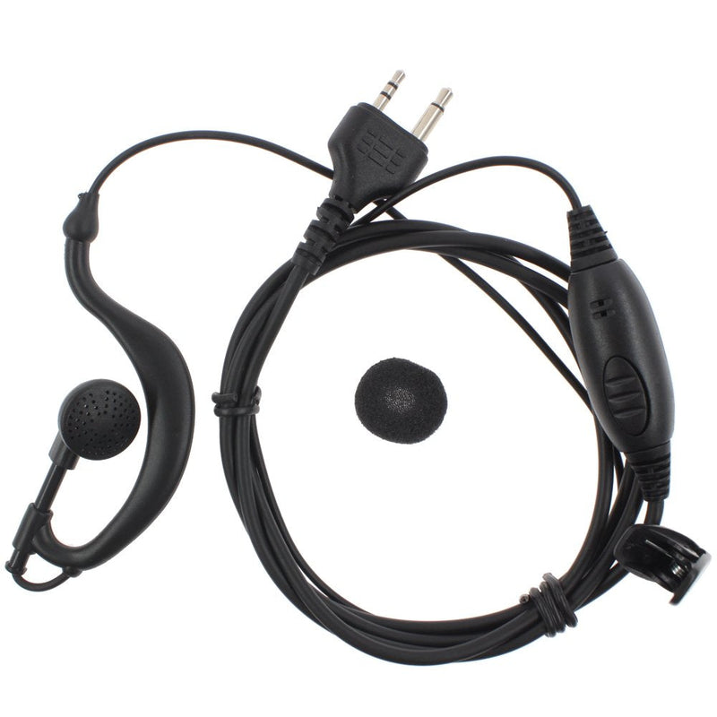 [Australia - AusPower] - KENMAX® G Shape Clip-Ear Earpiece Headset with PTT for Midland GXT1000VP4 LXT500VP3 LXT600VP3 LXT118 LXT380 