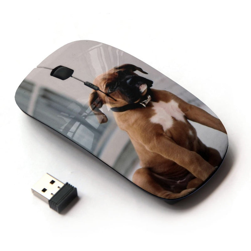 [Australia - AusPower] - KOOLmouse [ Optical 2.4G Wireless Mouse ] [ Boxer Breed Dog Brown Fur Puppy ] 