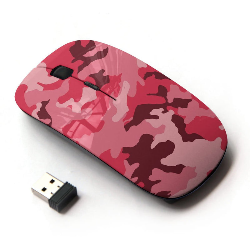 [Australia - AusPower] - KOOLmouse [ Optical 2.4G Wireless Computer Mouse ] [ Army Camouflage Pink Purple ] 