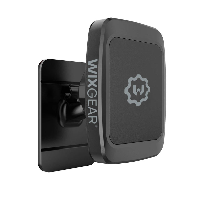 [Australia - AusPower] - Magnetic Phone Car Mount, WixGear Universal Stick On Dashboard Magnetic Car Mount Holder, for Cell Phones and Mini Tablets with Fast Swift-snap Technology, (Rectangle Stronger Design) 