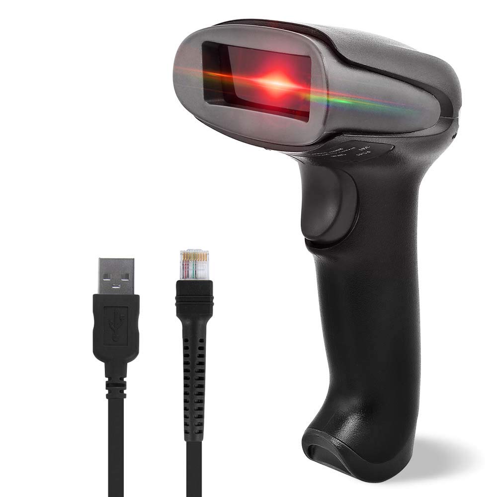 [Australia - AusPower] - NETUM Barcode Scanner USB 2.0 Wired Handheld 1D Laser Bar Code Reader Scanner for POS Mobile Payment PC Laptop and Computer Windows Mac OS 