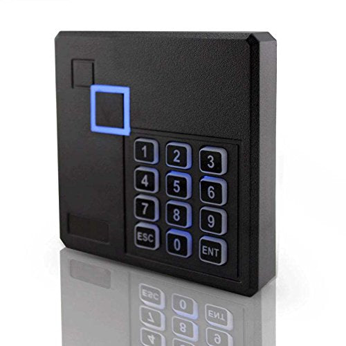 [Australia - AusPower] - Proximity RFID ID Card Door Access Control Keypad Reader 125KHz Wiegand 26/34 Bit Black Color 