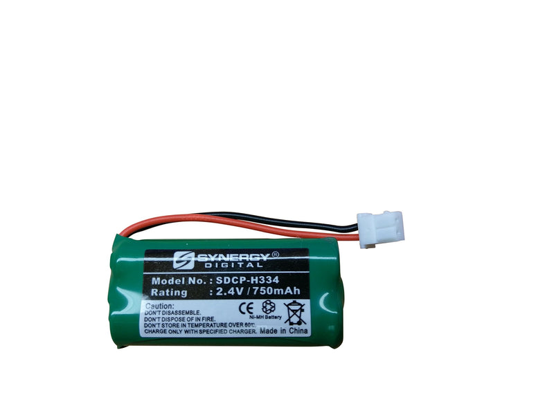 [Australia - AusPower] - Synergy Digital Cordless Phone Battery, Works with Att EL52260 Cordless Phone, (Ni-MH, 2.4V, 750 mAh) Ultra Hi-Capacity, Compatible with AT&T BT166342, BT266342, BT183342, BT283342 Battery 