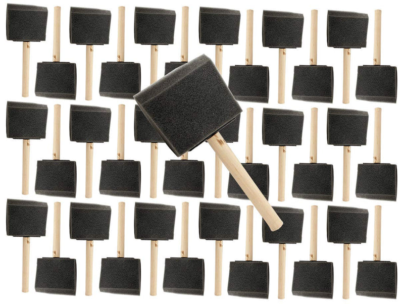 [Australia - AusPower] - Pro Grade - Foam Brushes - 3 Inch - 36 Piece Poly Foam Brush Set 