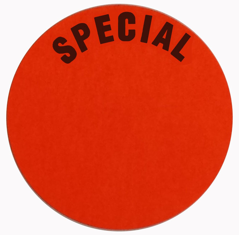 [Australia - AusPower] - Special Stickers, 1.5" Round, Fluorescent Red, 1000 