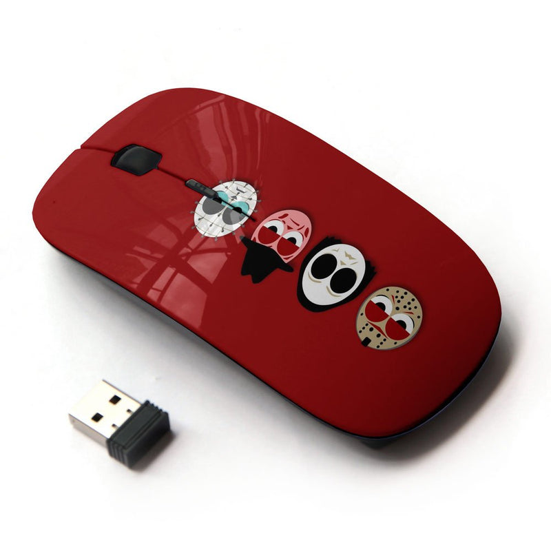 [Australia - AusPower] - KawaiiMouse [ Optical 2.4G Wireless Mouse ] Funny Horror Movie Masks 