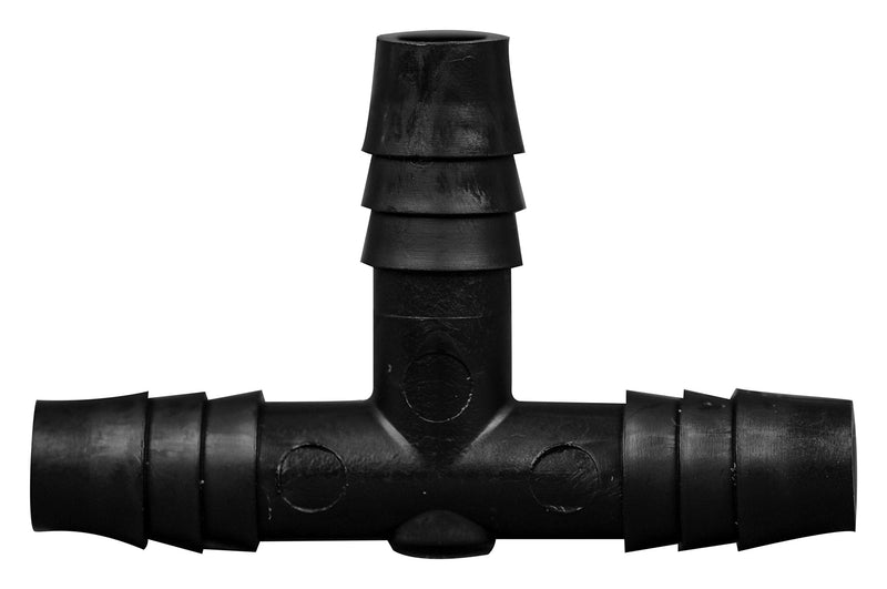 [Australia - AusPower] - Polyethylene T-Type Barbed Tubing Connectors (Tee-Shaped), Three 3/8 Inch Barbs,(Pack of 10) 