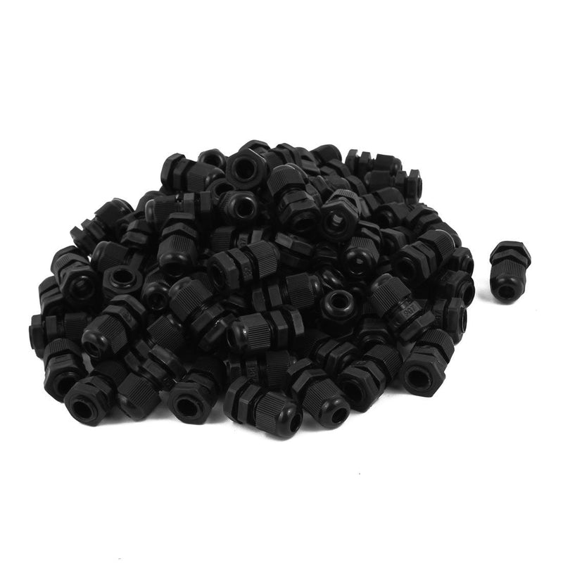 [Australia - AusPower] - uxcell a16101300ux0476 PG7 Model Plastic Waterproof Connectors Cable Glands 100 PCS Pack of 100 