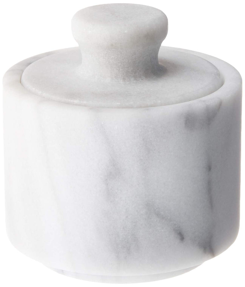 [Australia - AusPower] - Fox Run Marble Salt Cellar, White 3" x 3" 