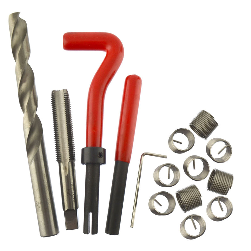 [Australia - AusPower] - AB Tools-Neilsen M12 x 1.25mm Thread/Tap Repair Cutter kit helicoil 15pc Set Damaged Thread 