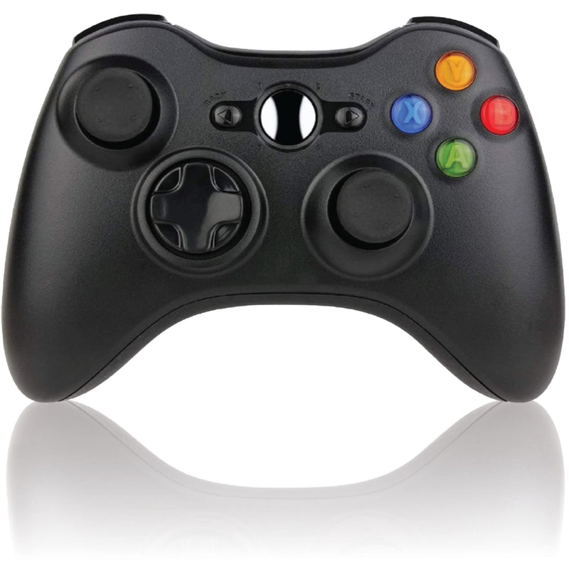 [Australia - AusPower] - BEK Controller replacement for Xbox 360 Controller Wireless Remote Gamepad, Non-Slip Joystick Thumb Grips, Double Shock, Live Play, compatible with Microsoft Xbox 360 Slim PC Windows 10 8 7 (Black) 