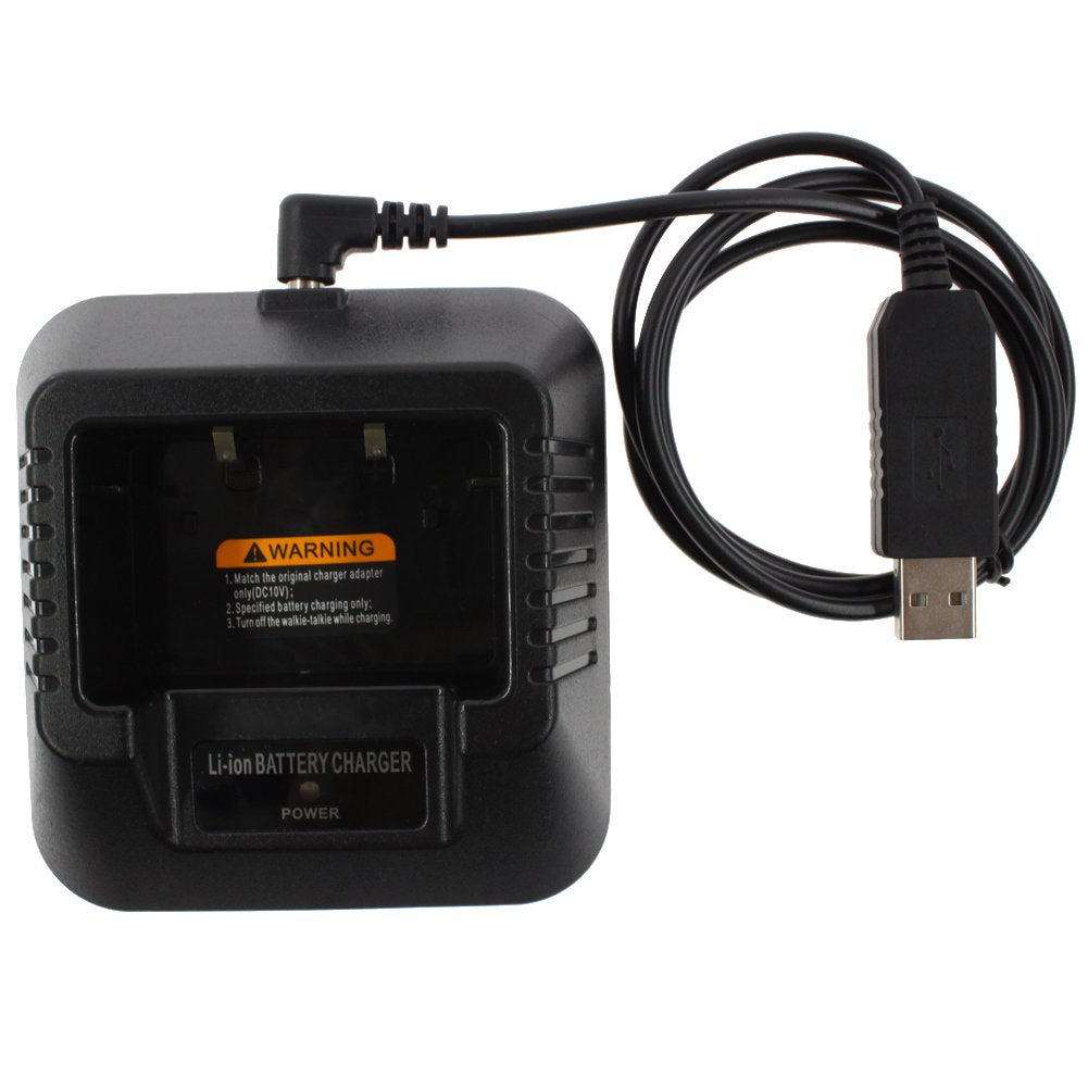 [Australia - AusPower] - KENMAX® Travel USB Adapter Charger + USB Car Splitter Adapter for Two Way Radio Walkie Talkies BAOFENG UV-5R 
