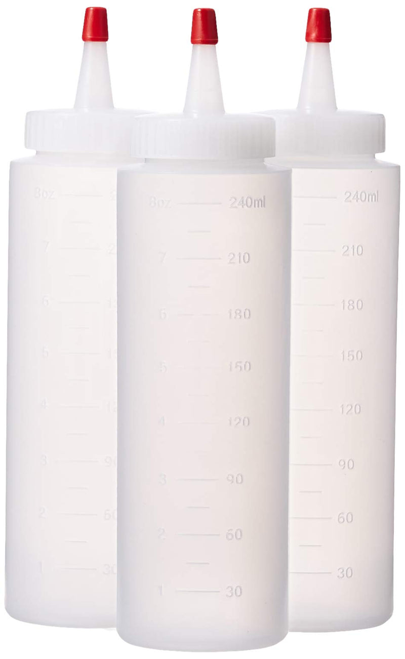 [Australia - AusPower] - Great Credentials© Squeeze Bottles Clear Set of 3, 8-oz (8 OZ.) 8 OZ. 