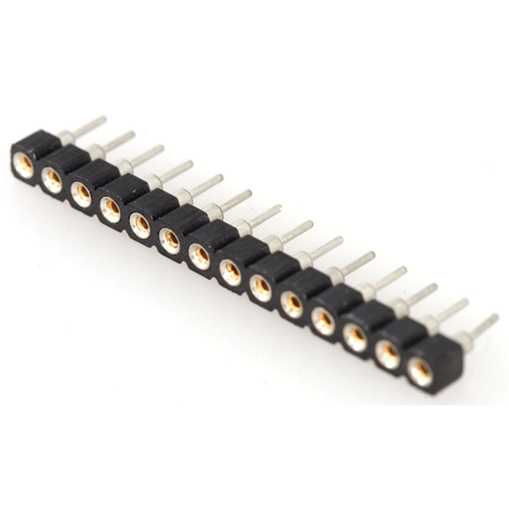 [Australia - AusPower] - Jameco Valuepro 6100-1X14-R Single-in-Line Machine Tooled Strip Socket, Soldertail, Straight Single Row, 0.100" Pitch, 14 Pin, 0.160" Lead Length (Pack of 10) 