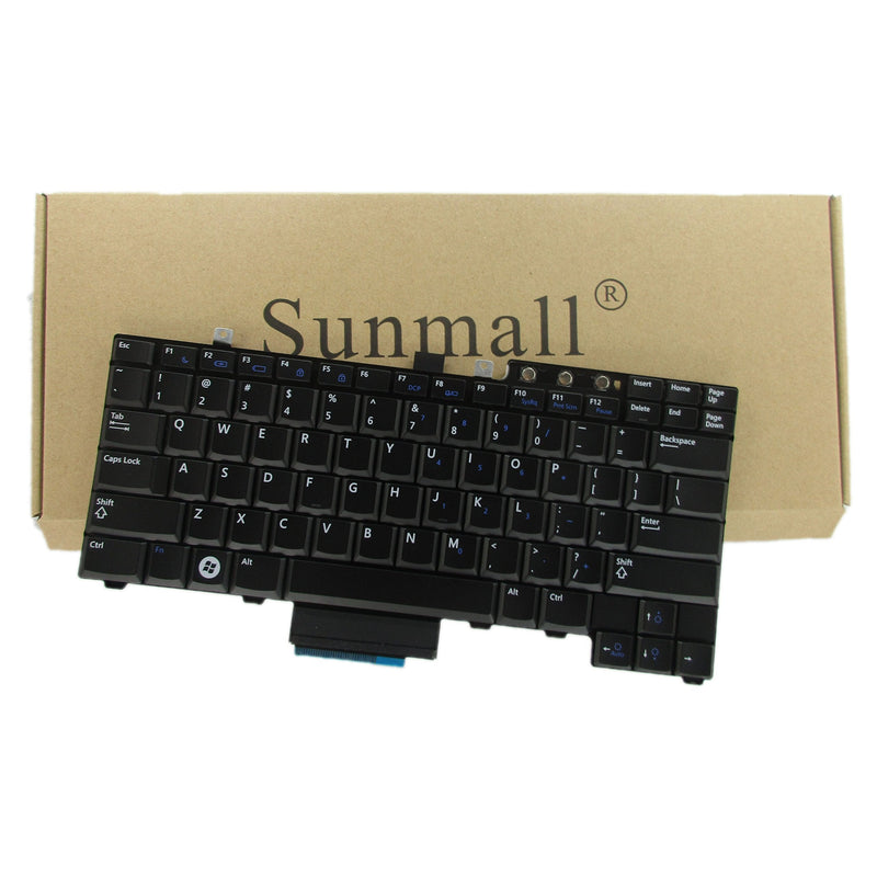 [Australia - AusPower] - SUNMALL Laptop Keyboard Replacement (NO Pointing Stick) Compatible with Dell Latitude E5300 E5400 E5500 E5410 E5510 Series P/N: FM753 0FM753 FNGF0 0FNGF0 NSK-DBB1D US Layout 