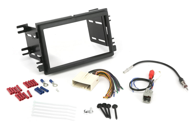 [Australia - AusPower] - SCOSCHE Install Centric ICFD6BN Compatible with Select Ford/Linc/Merc 2004-08 Double DIN, Premium Sound Complete Basic Installation Solution for Installing an Aftermarket Stereo Complete Installation Kit 