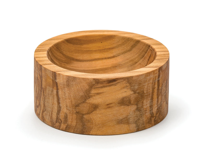 [Australia - AusPower] - RSVP International Olive Wood Condiment Pinch Bowl, 3" | Rustic, Natural Authentic Italian Olive Wood | Classic Style for Kitchens, Tables, & More | Functional for Salts, Peppers, & Herbs Pinch Bowl, 3" Dia 