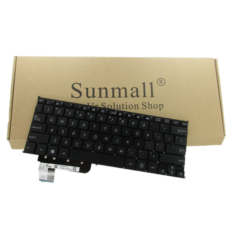 [Australia - AusPower] - SUNMALL Laptop Replacement Keyboard Without Frame for ASUS X200 X201E X202E Q200 Q200E S200 S200E R200 R200E R201E F201E R202E Series, US Layout Black Color 