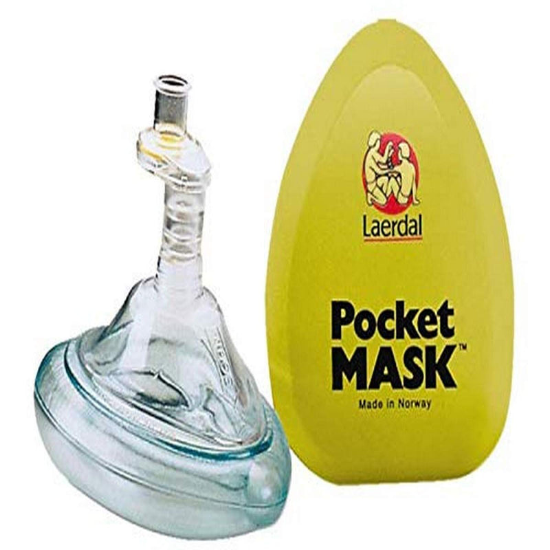 [Australia - AusPower] - Laerdal Pocket Mask, Basic, with Yellow Hard Plastic Case 