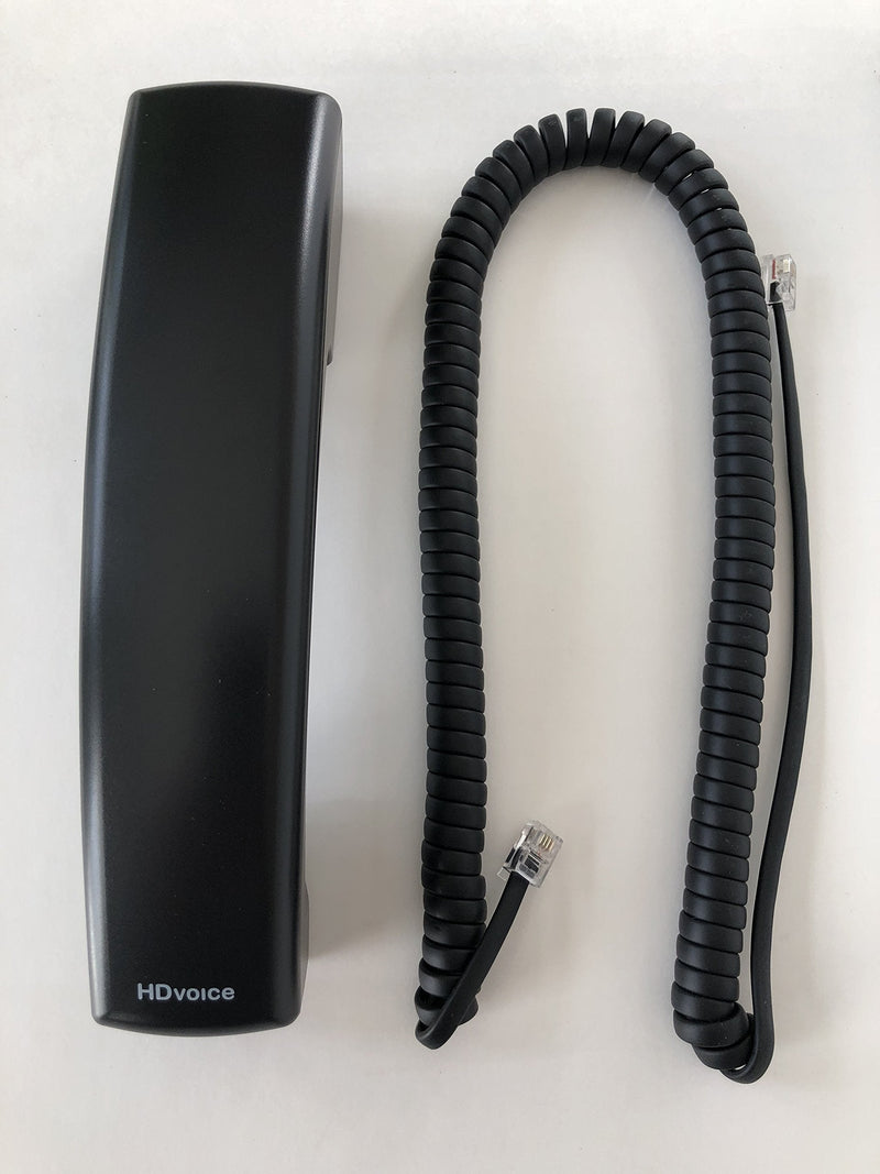 [Australia - AusPower] - The VoIP Lounge Replacement HD Voice Handset with Curly Cord for Polycom VVX Series IP Phones 300 301 310 311 400 401 410 411 500 501 600 601 1500 Black (Please See Full Description Below) 