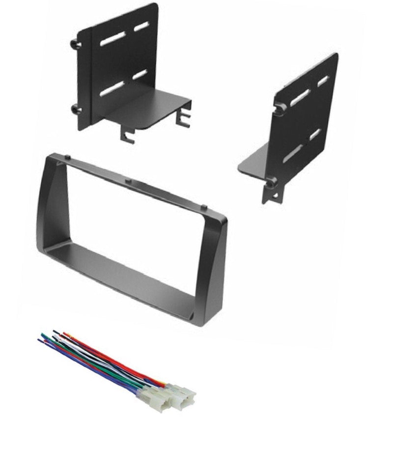 [Australia - AusPower] - ASC Car Stereo Dash Kit and Wire Harness for Installing a Double Din Aftermarket Radio for 2003-2008 Toyota Corolla 