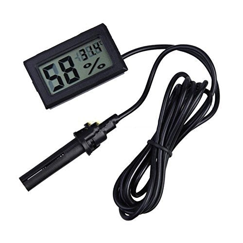 [Australia - AusPower] - Actopus LCD Digital Mini Thermometer Humidity Tester Hygrometer Temp Gauge Temperature Meter Monitor with Probe 