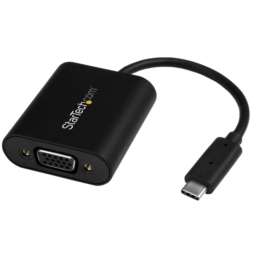 [Australia - AusPower] - StarTech.com USB-C to VGA Adapter - 1920x1200 - USB C Adapter - USB Type C to VGA Monitor / Projector Adapter (CDP2VGASA) 